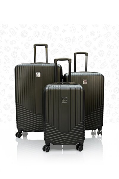 CDS 3’lü silikon kırılmaz valiz seti