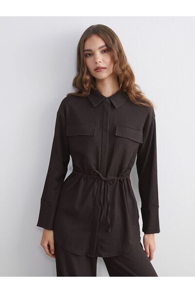 LC Waikiki Lcw Modest Textured Women's Shirt Tunic