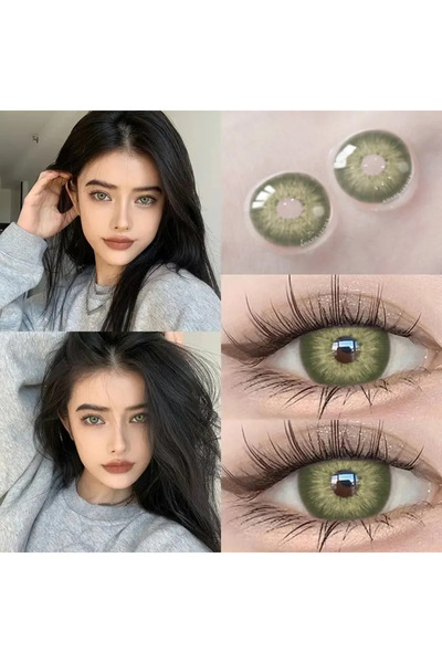 OEM Colored contact lenses – AMARA Pattaya Green, 365 wears, cosmetic, no Diopters