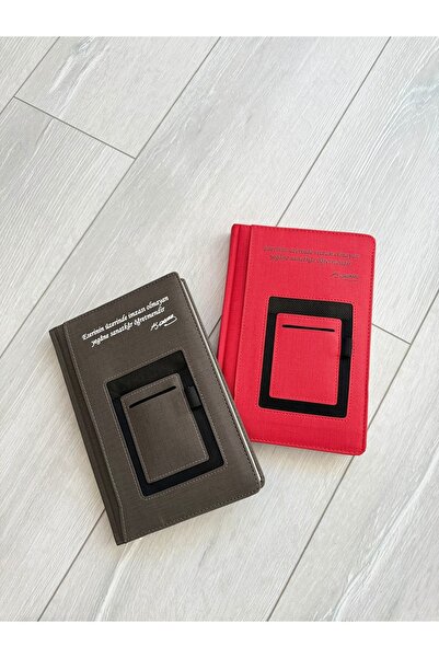 eylülün etiket fabrikası Teachers' Day Themed 2026 Leather Cover Gift - Dated Agenda with Organizer