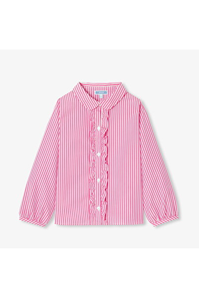 jacadi Girl's Striped Poplin Shirt