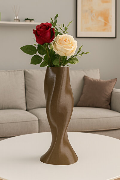 END Design مزهرية ديكور عصرية |   تصميم ملتوي |   25 سم من مادة PLA صديقة للب...