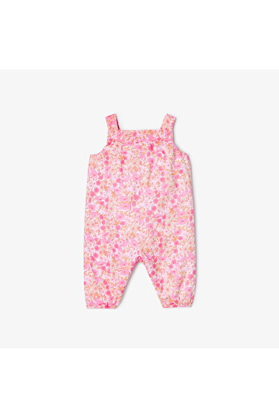 jacadi Newborn Baby Girl Floral Patterned Salopet