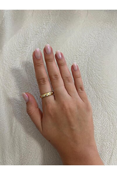 Akiha Aksesuar خاتم ذهبي من xuping مزين بعلامة نجمة على بينترست