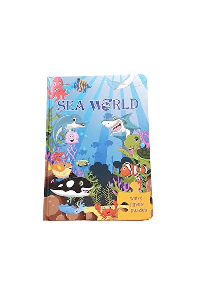 OEM Educational book with 6 puzzles - Sea creatures, 72 pieces