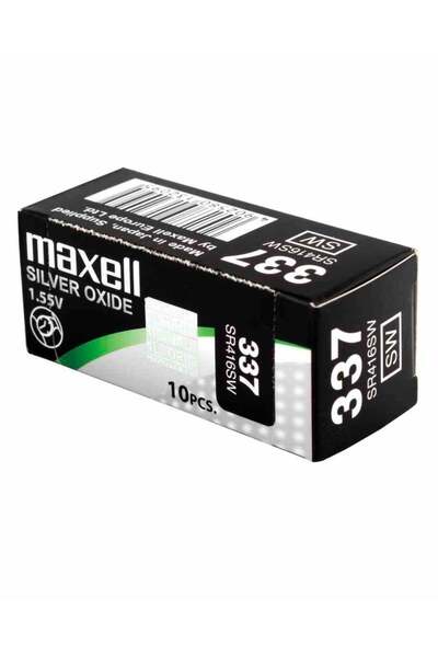 Generic Maxell 10-Pieces Maxell 337 / SR416SW 1.55V Silver Oxide Hg0% Zero Me...