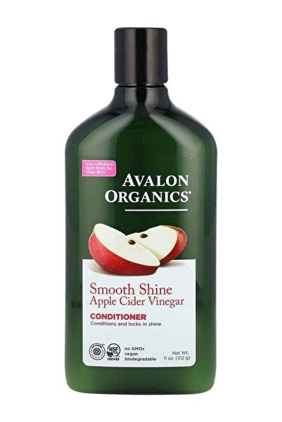 Avalon Organics بلسم للشعر بخلاصة خل التفاح ولمعان ناعم 11 أونصة (312 جم)