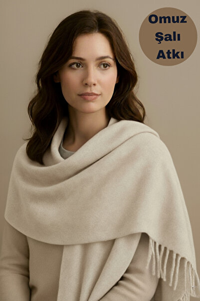 Limon Socks Eșarfă pentru femei, iarnă, din lână moale, cu modele în carouri și uni (4 de tranziție ) Eșarfă pentru umăr