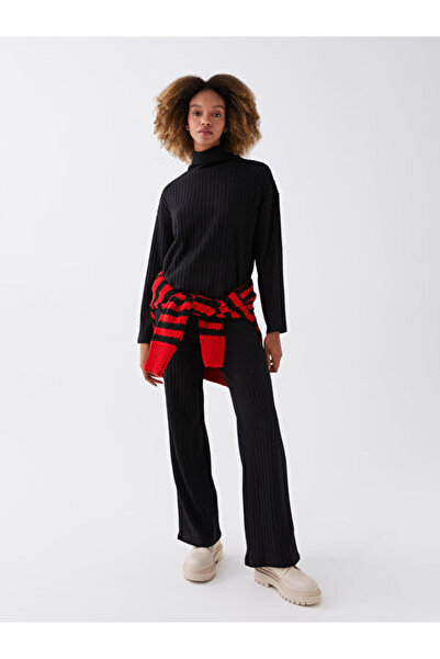 LC Waikiki Γυναικείο μονόχρωμο φούτερ με ελαστική μέση