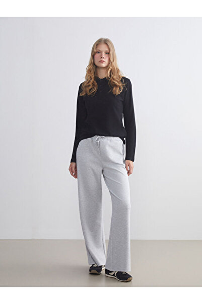 LC Waikiki Women's Wide Leg Sweatpants with Elastic Waist