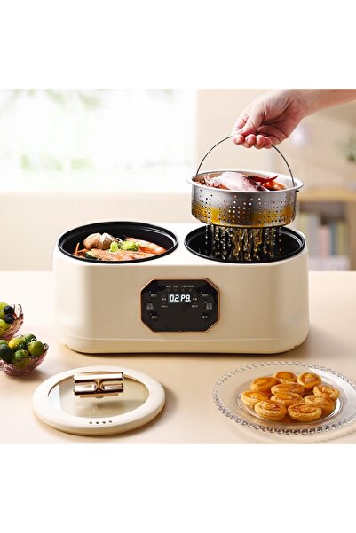 Muchmy Multi-Function Double-Layer Electric Steamer Quick Rice Cooker Cooking Pot