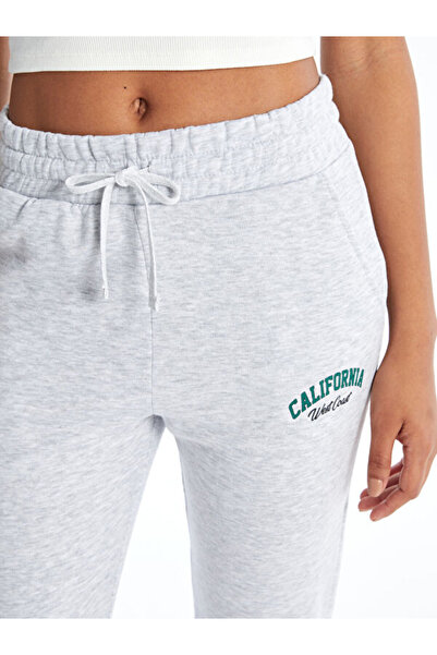 LC Waikiki Printed Women's Jogger Sweatpants with Elastic Waist