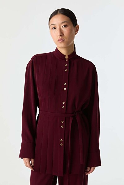 SÜFF Pilise Detaylı Dökümlü Gömlek