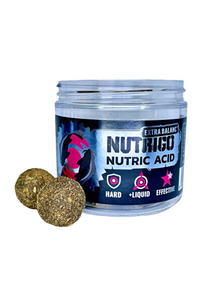 LK Baits Boilies with Nutrigo Liquid Core, Nutric Acid, 250ml, 24mm