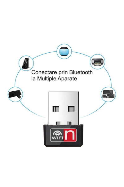 ElectroAZ Wireless Internet Receiver, Wi-Fi 150 Mbps, USB Adapter, Bluetooth, 150Mbps