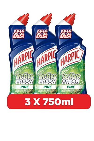 Generic منظف المراحيض هاربيك أكتيف فريش، برائحة الصنوبر، عبوة من 3 قطع، 750 مل