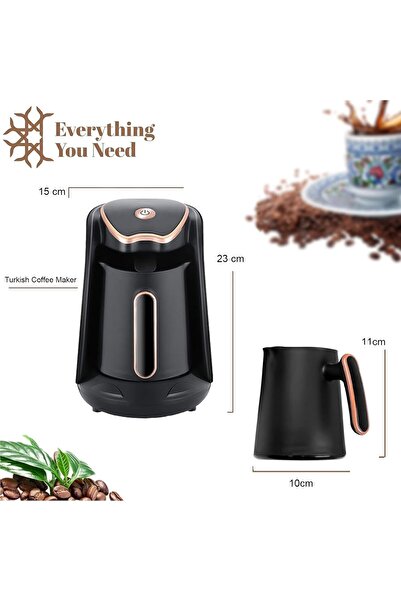 Hope Turkish Coffee Maker 600W | 250ml (5 Cups) Electric Pot with Double-Sided Spout, Fast Brewing