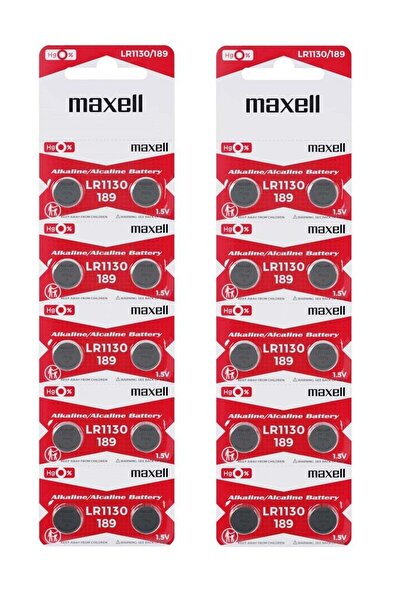 Generic Maxell LR1130 (189) AG10 Alkaline 1.5v Battery (Pack of 20)