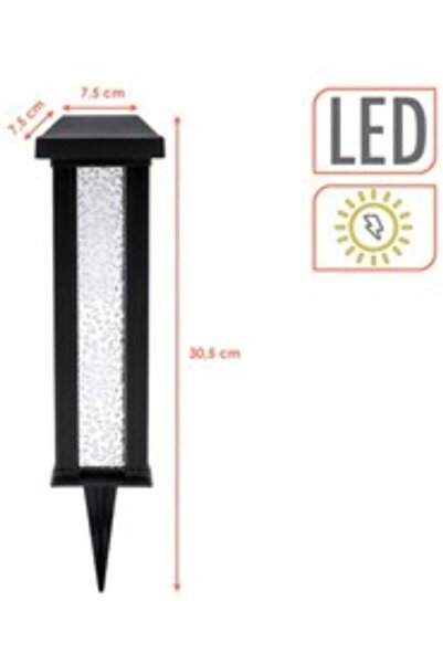 Benson Solar garden lamp Benson, black color, 7.5x7.5x30.5 cm