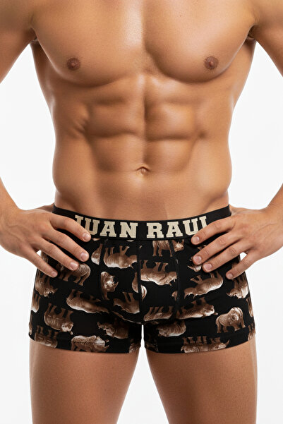 DeepSEA Men's Multicolored 3-Piece Patterned Boxer Set–Camouflage Skull Printed Cotton Stretch Fabric Boxers 3106