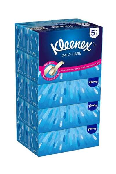 Generic Kleenex Daily Care 2 Ply Facial Tissue 170 Sheets Pack of 5 White