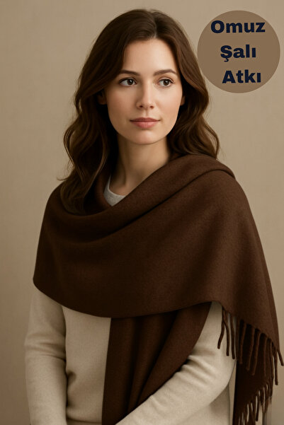 Limon Socks Eșarfă pentru femei, iarnă, din lână moale, cu modele în carouri și uni (4 de tranziție ) Eșarfă pentru umăr