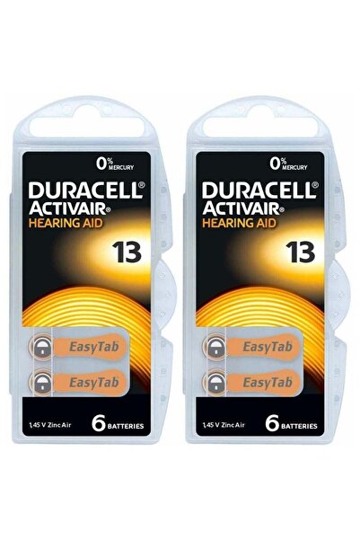 Generic Duracell 12 قطعة Duracell Activair (مقاس 13) سماعة أذن 1.45 فولت بطار...
