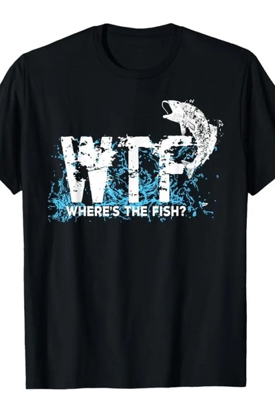 4desire.ro Tricou barbati WTFISH Ink, Classic Regular Fit, Bumbac 100%, Vegan...