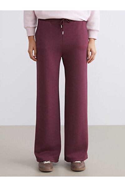 LC Waikiki Women's Wide Leg Sweatpants with Elastic Waist