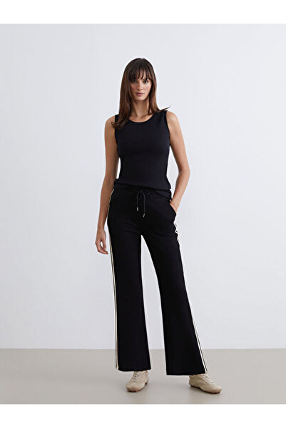 LC Waikiki Striped Detail Wide Leg Women's Sweatpants