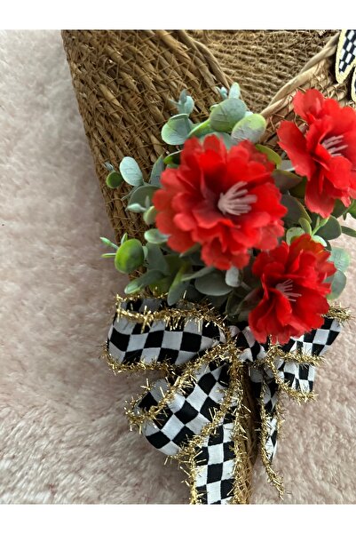 Marrone Design Door Basket Red Beauty Door Ornament