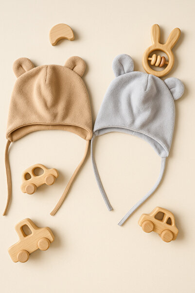 greenmoss Fleece on the Outside, 100% Cotton on the Inside, Baby Beanie