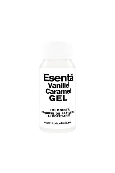 Spicehub Esență gel vanilie-caramel 50 ml – pentru prăjituri, creme, desertur...
