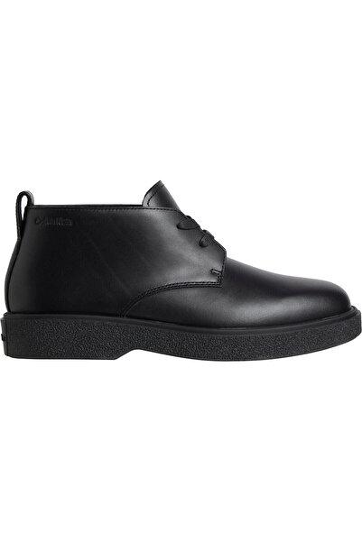 Calvin Klein TEXT RUBBER DESERT BOOT LTH1 Siyah Erkek Bot