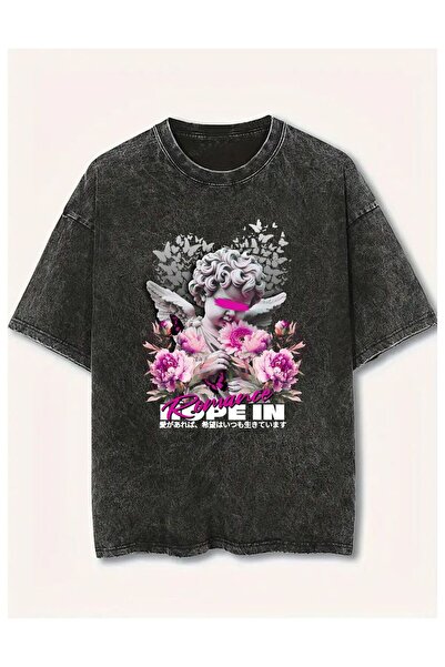 Weekeep Printed Unisex Vintage Washed T-Shirt