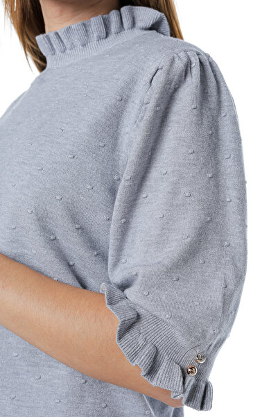 Jolenttine Missy sweater with cashmere and wool, gray