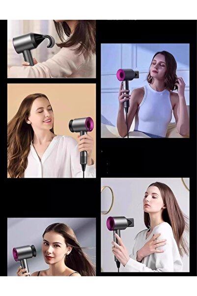 Klikonix Professional Hair Dryer KHD-1000 - Ionic, Supersonic, 1600W, Fuchsia