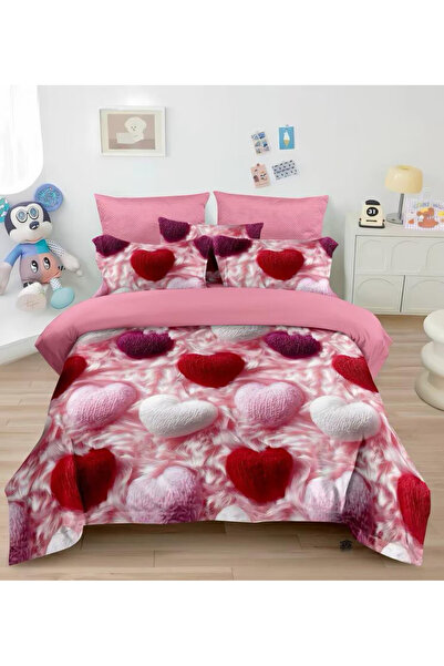 FIONNA.RO Finet Bed Linen 6 Pieces 5D - Crocheted Hearts