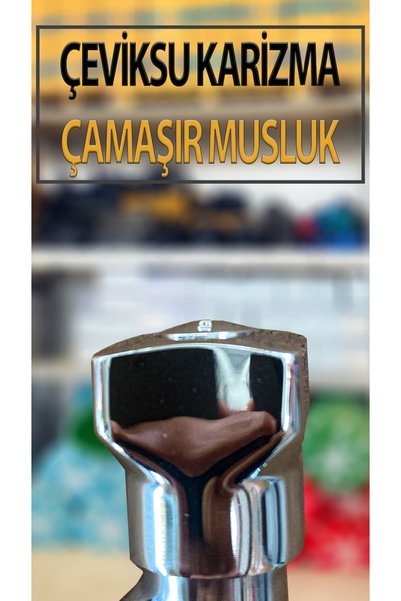 Çeviksu Karizma Model Çamaşır Bulaşık Makinası Musluğu (Çamaşır Makinaları Bağlantı Hortumlarına Uyumludur)