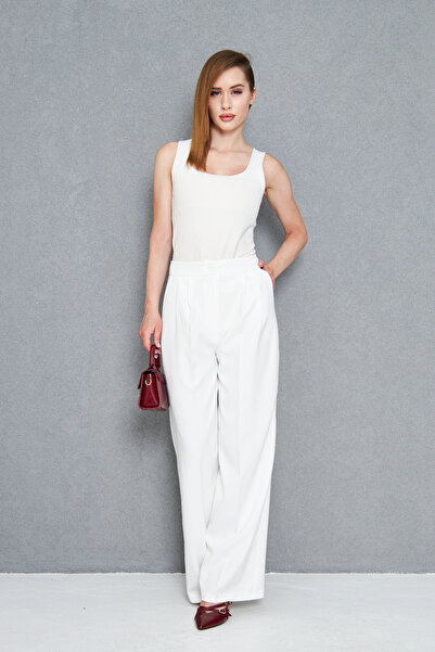 Nadrina Fabric Buttoned Pants