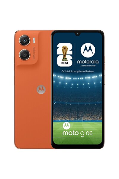 Motorola G06, 64GB, 4GB RAM, Διπλή SIM, Πορτοκαλί Arabesque