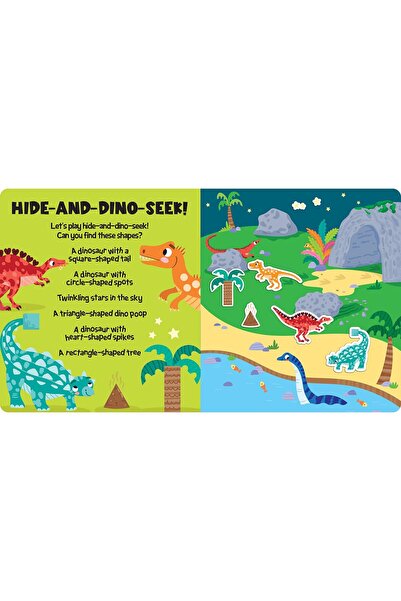 Gemini Easy Peely Dinosaurs Reusable Sticker Book - Peel, Stick, Play!