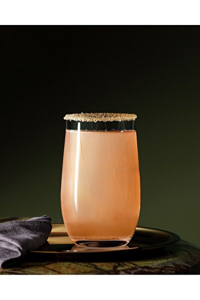 Madame Coco Lucinda Set of 4 Crystal Soft Drink Glasses with Optics - 380ml