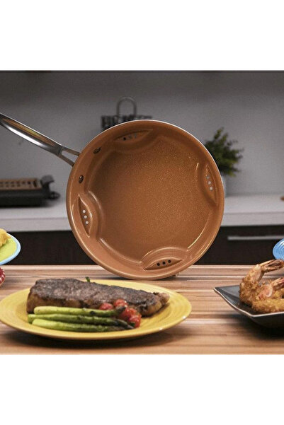 MANDU Round orange air fryer