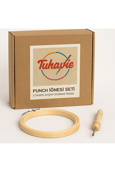 Tuhavie Punch İğnesi Seti – Etamin Ahşap Kasnak Takım | El İşi Hobi Aracı