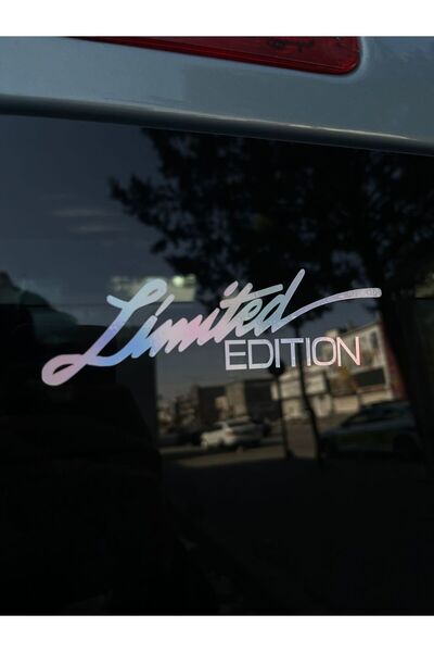 Mavera Stickers Limited Edition Hologram Sticker 14x4cm Araba-Kask-Motor-Laptop İçin