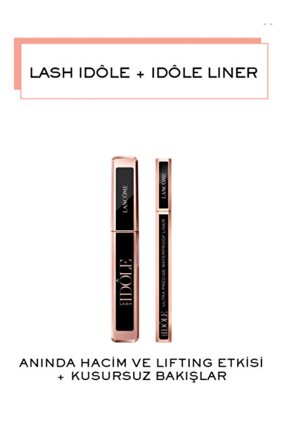 Lancome Lash Idole Siyah Maskara ve Lash Idole Eyeliner Waterproof 01 Makyaj ...