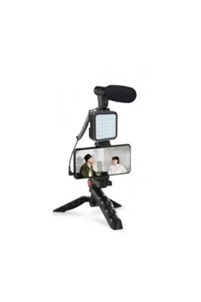 OEM Complete Vlogging Kit with Microphone and Light for Video
