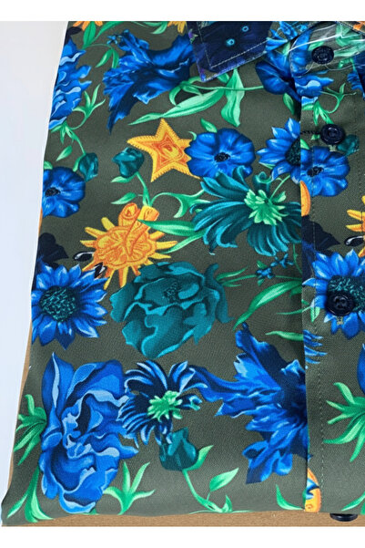 YusGos Long Sleeve Cotton Easy Iron Shawl Pattern Regular Fit Premium Men's Shirt