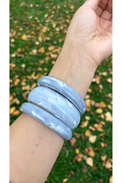 İnci Mercan Bujiteri 3 Parça Kemik Akrilik Bilezik Seti - 3 Parça Kemik Akril...